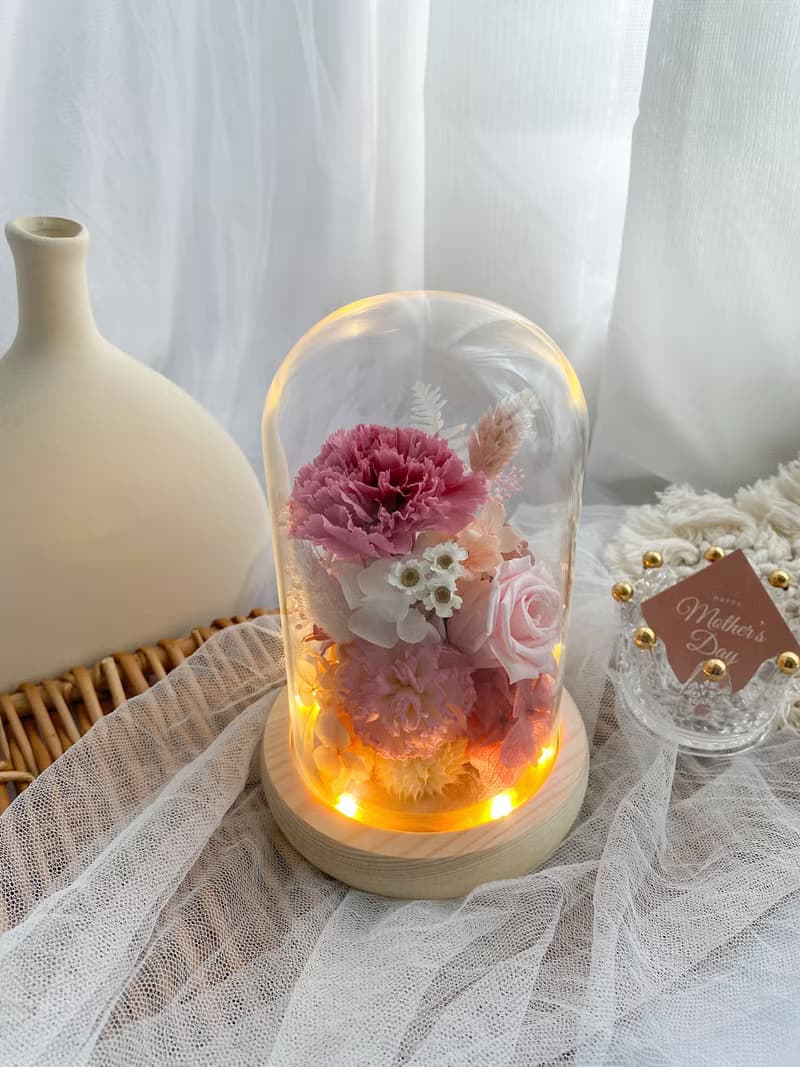 永生花 / 永生玻璃花盅 / 母親節花禮