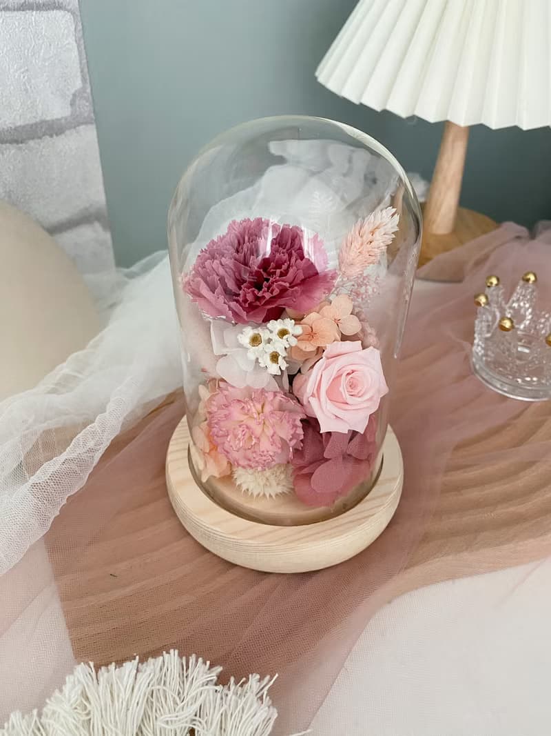 永生花 / 永生玻璃花盅 / 母親節花禮