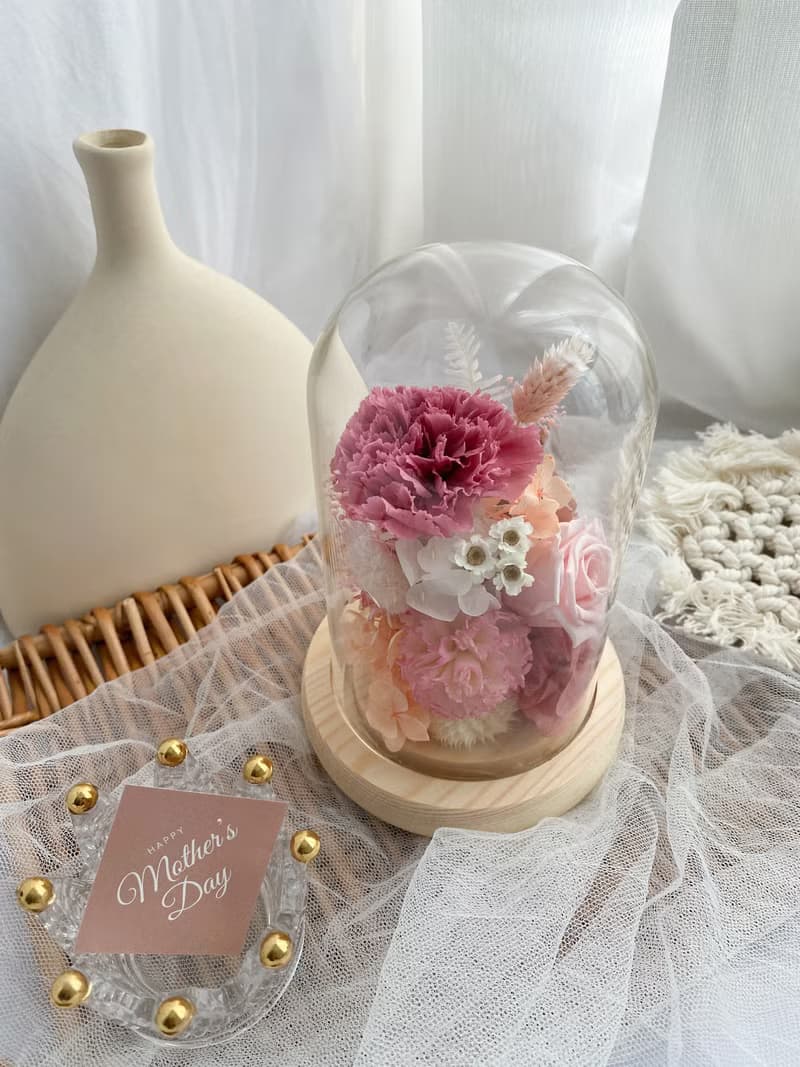 永生花 / 永生玻璃花盅 / 母親節花禮