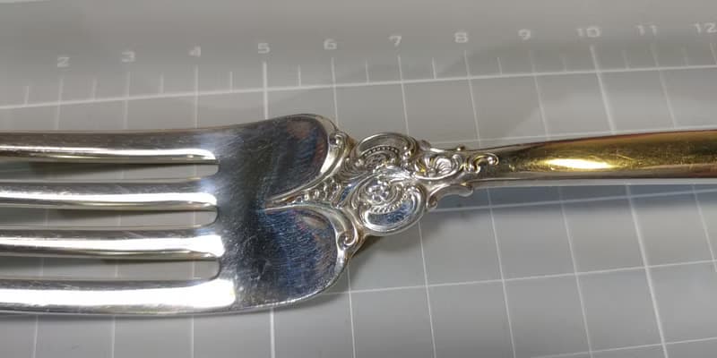 極美1941年美國製R.Wallace純銀餐叉