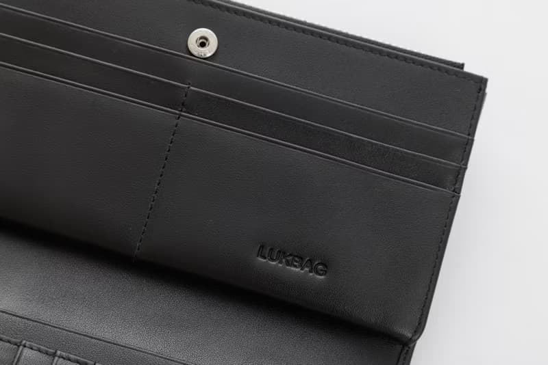 Lukbag Studio|真皮平紋皮釦式長夾|經典黑【父親節禮物】