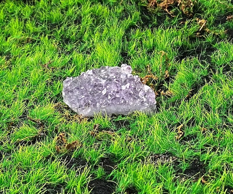 能量擺飾-原皮原礦幾何夢幻紫 紫晶簇 紫水晶 財運水晶 快速出貨