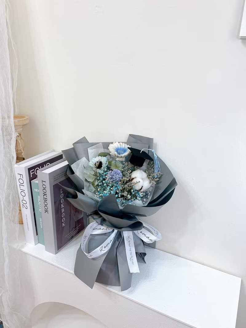 畢業花束 畢業花禮  乾燥花束 快速出貨 畢業禮物