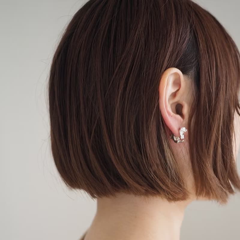 ラブラドールSilver犬ピアス 片耳 黒ラブ 白ラブ