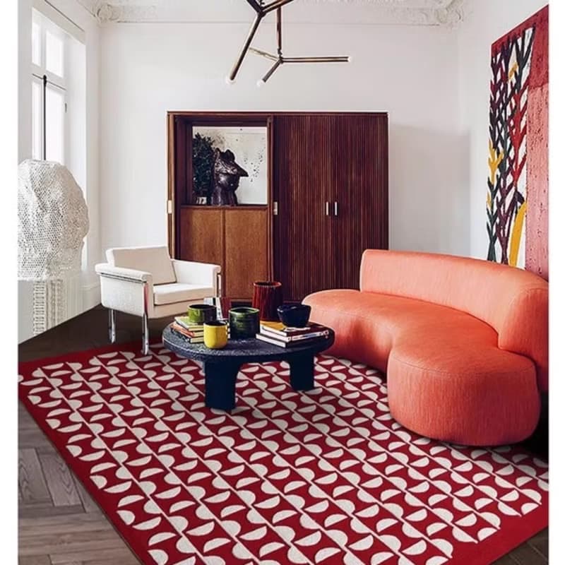 法式風 手作 紐西蘭羊毛地毯 馬賽公寓 客廳臥室 床邊墊 家居裝飾