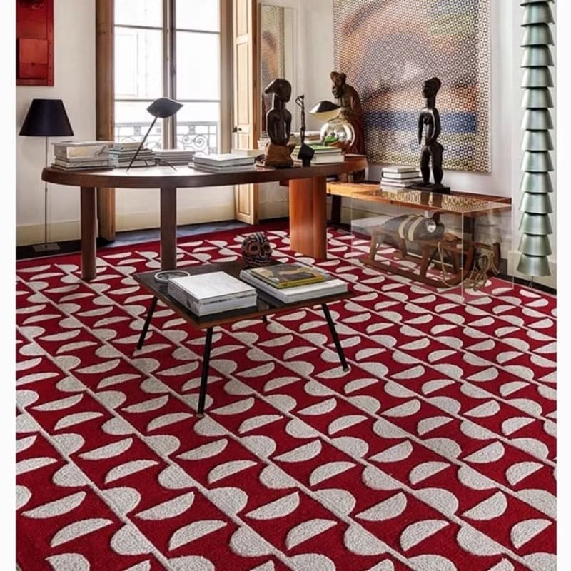 法式風 手作 紐西蘭羊毛地毯 馬賽公寓 客廳臥室 床邊墊 家居裝飾