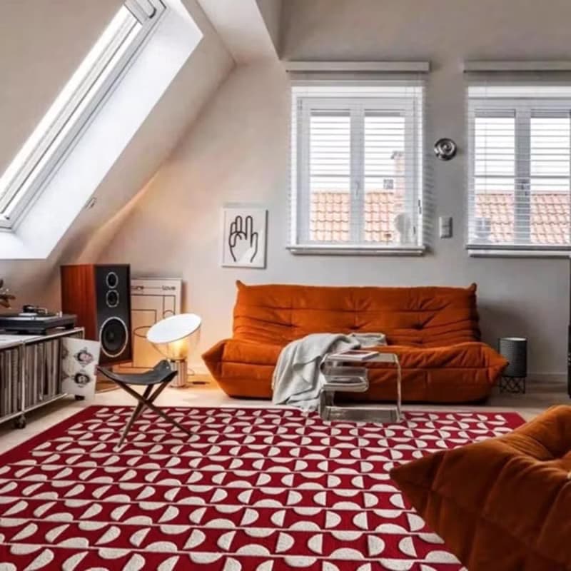 法式風 手作 紐西蘭羊毛地毯 馬賽公寓 客廳臥室 床邊墊 家居裝飾