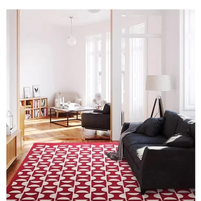 法式風 手作 紐西蘭羊毛地毯 馬賽公寓 客廳臥室 床邊墊 家居裝飾