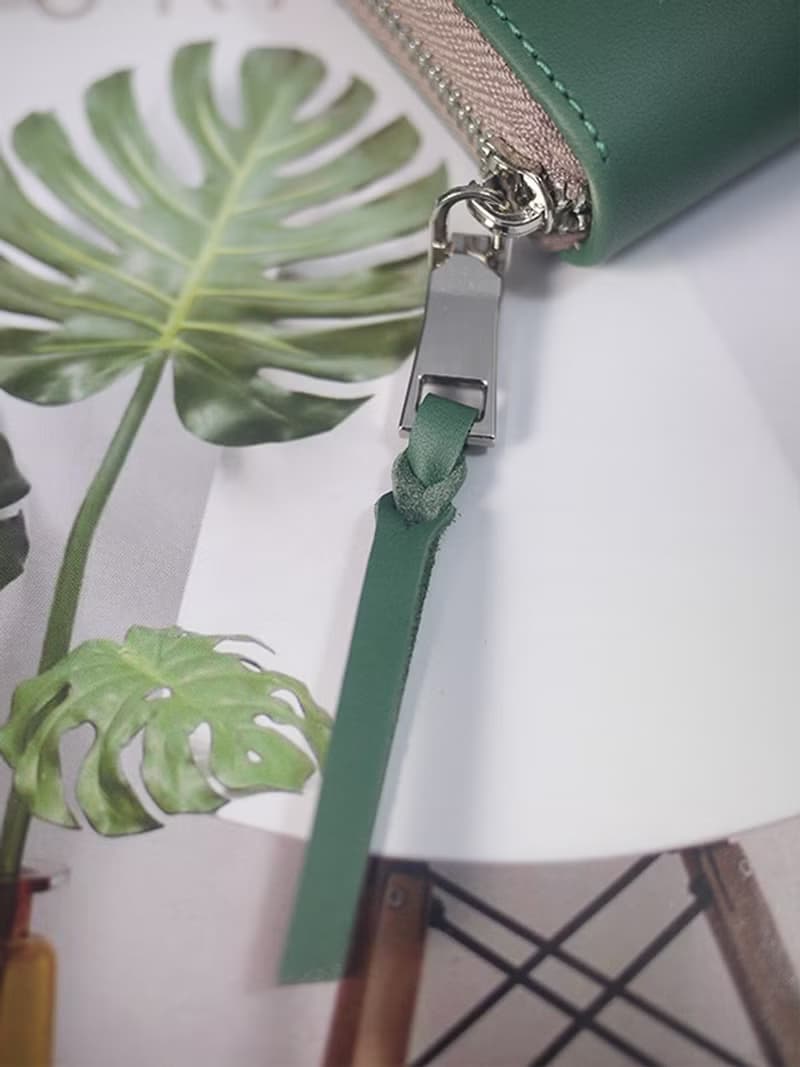 【開運錢包】蒼綠。植鞣長夾/皮夾/錢包/零錢包