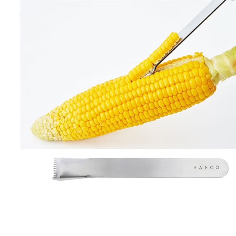 【YOSHIKAWA吉川】日本EATOCO不鏽鋼Poro玉米粒刮刀器 AS0051