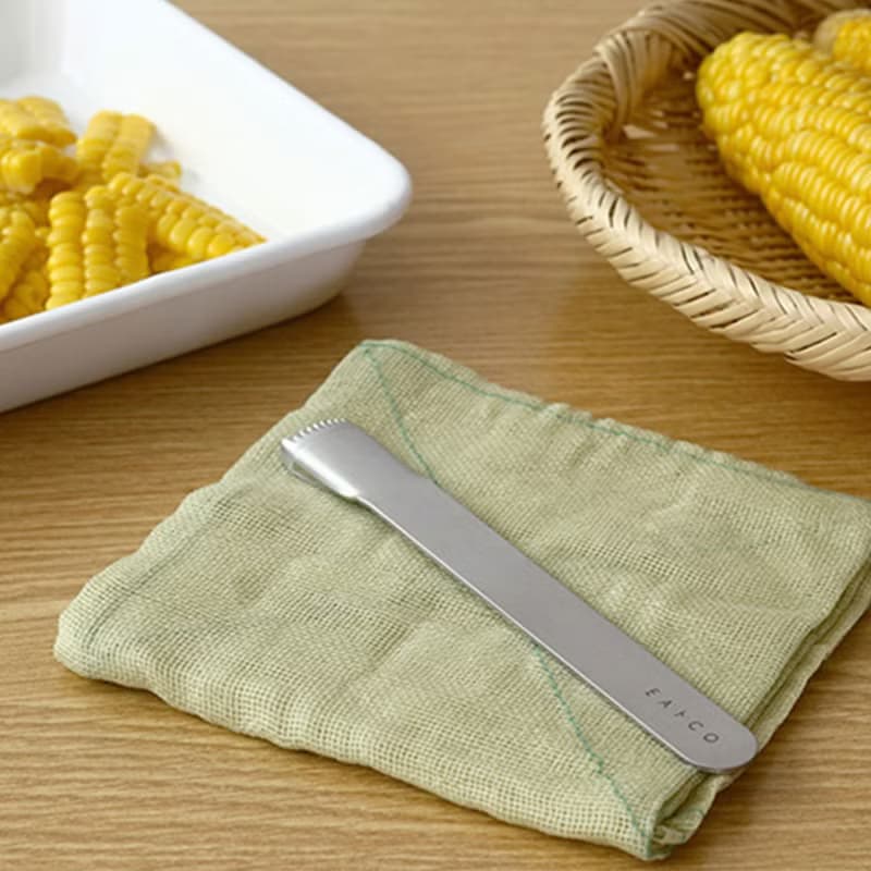 【YOSHIKAWA吉川】日本EATOCO不鏽鋼Poro玉米粒刮刀器 AS0051