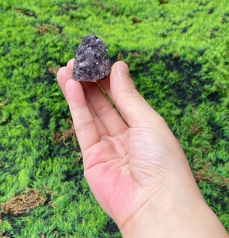 能量擺飾-天然可愛夢幻紫晶鎮 紫水晶 財運水晶 增智慧 快速出貨