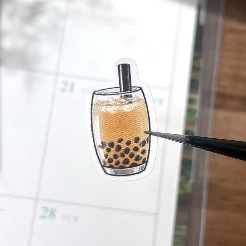 狗狗插畫圖鑑貼紙_狗狗與台灣美食/防水圖鑑貼紙/現貨/台灣製造