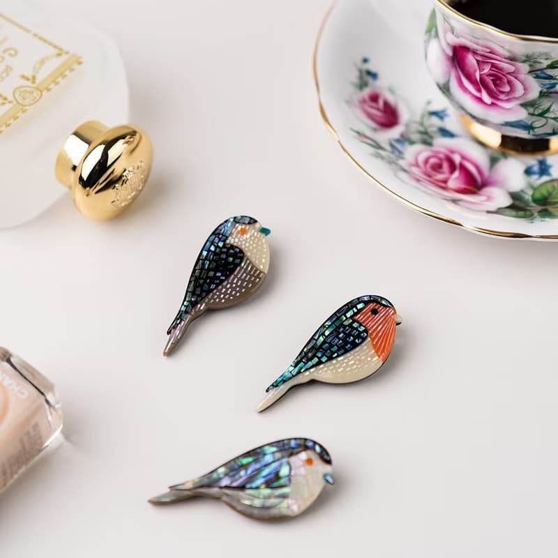 Little Bird, Mother-of-pearl Brooch