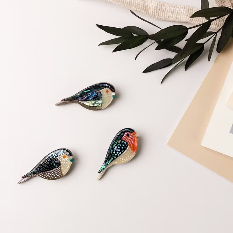 Little Bird, Mother-of-pearl Brooch