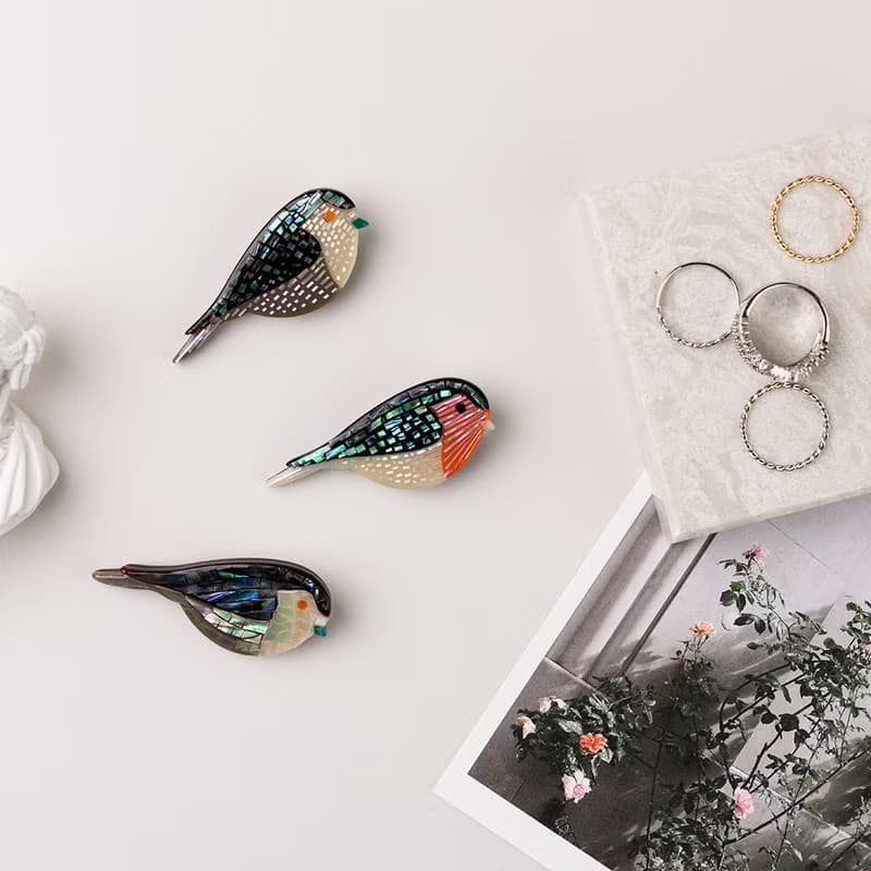 Little Bird, Mother-of-pearl Brooch