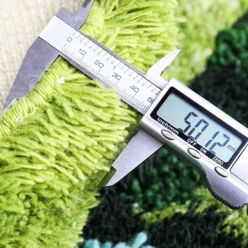 北歐風 手作 紐西蘭羊毛地毯 綠色森林 客廳臥室 床邊墊 家居裝飾