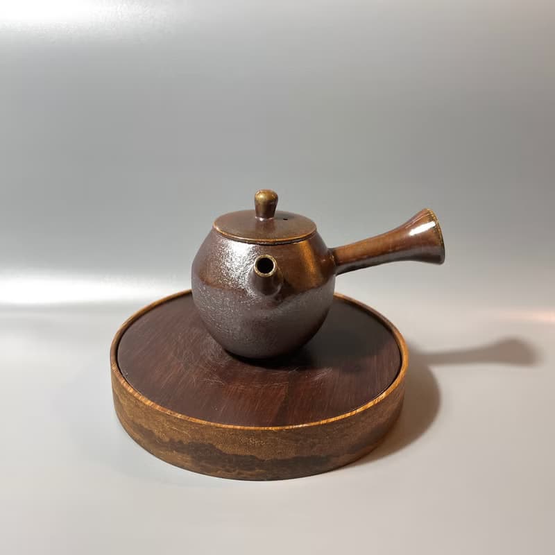 柴燒傳統古樸側把茶壺 / 柴燒茶具  / 小平凡手作