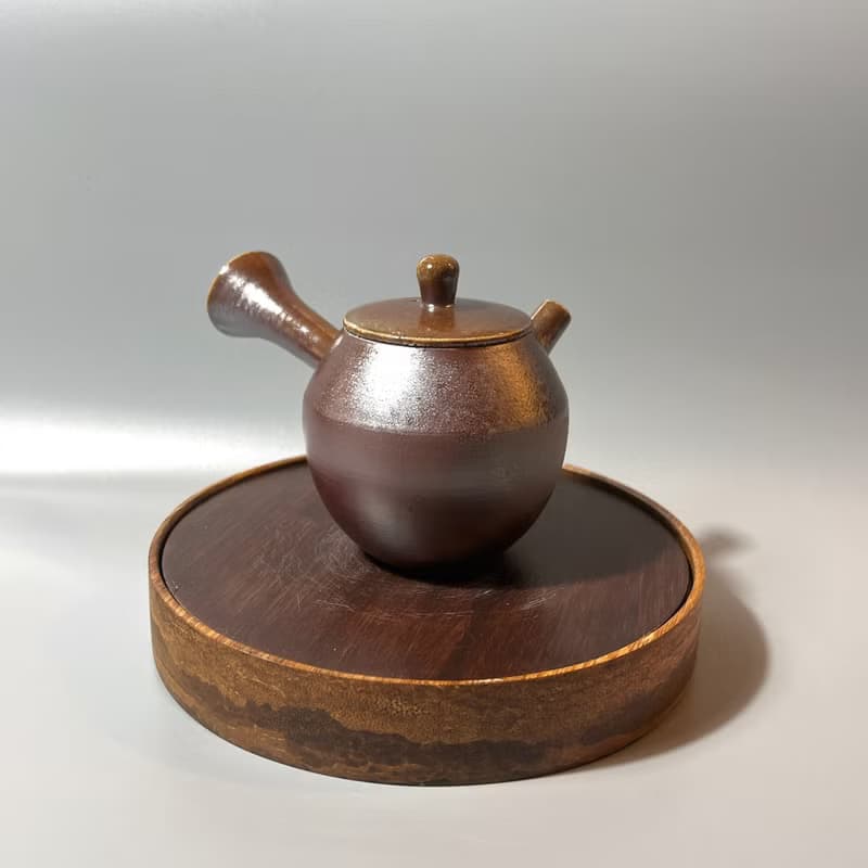 柴燒傳統古樸側把茶壺 / 柴燒茶具  / 小平凡手作