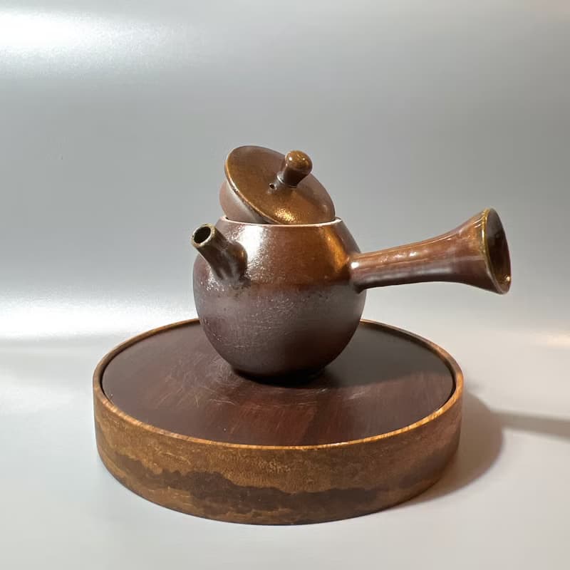 柴燒傳統古樸側把茶壺 / 柴燒茶具  / 小平凡手作
