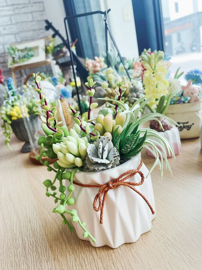 黏土仿真多肉盆栽 開幕花禮 開幕盆