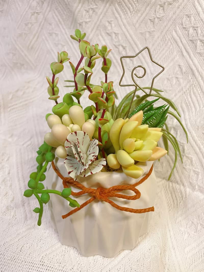 黏土仿真多肉盆栽 開幕花禮 開幕盆