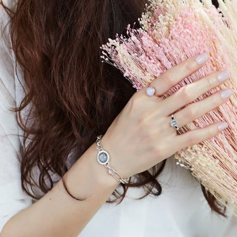 時刻手鍊-骨灰毛髮琉璃紀念