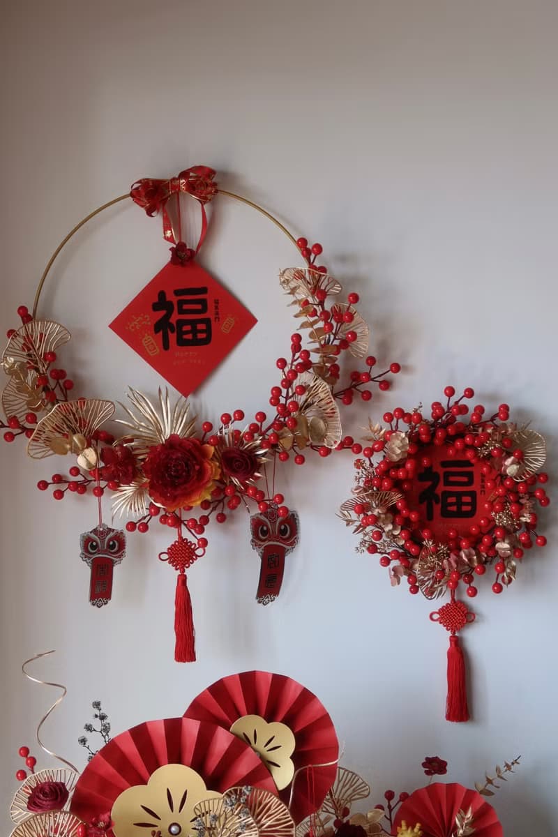 迎春接福-新年花圈 送禮首選