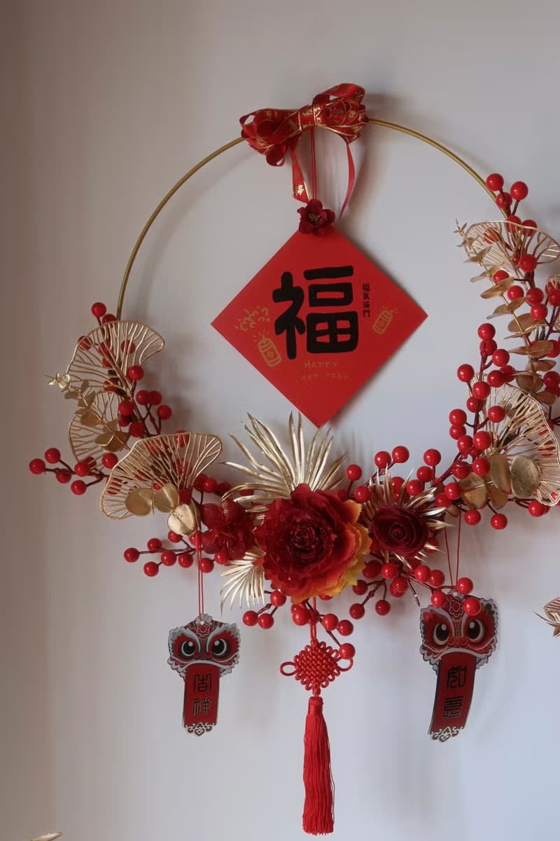 迎春接福-新年花圈 送禮首選