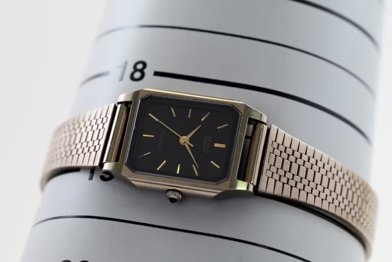 SEIKO EXCELINE 女性用腕時計 QUARTZ 19.5mm Tank Shape NSAG Case Ref.1221-5020 手錶 古董錶