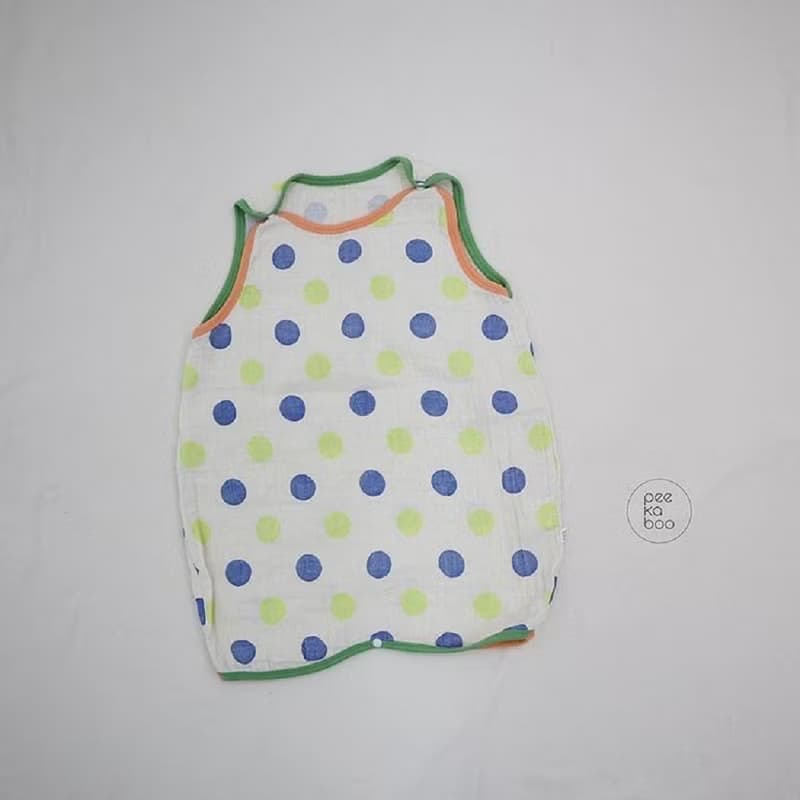韓國全棉夏季透氣舒適圓點螢光色睡袋