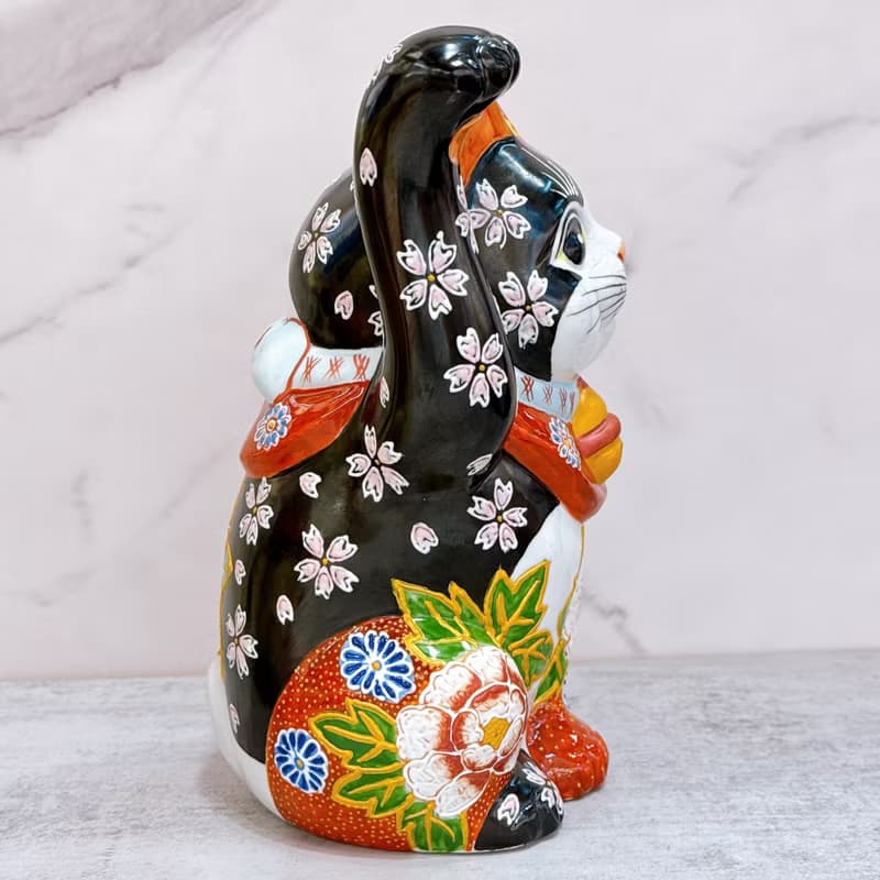 【赤華盈門】日本九谷燒招財貓 | 紅赤華盛