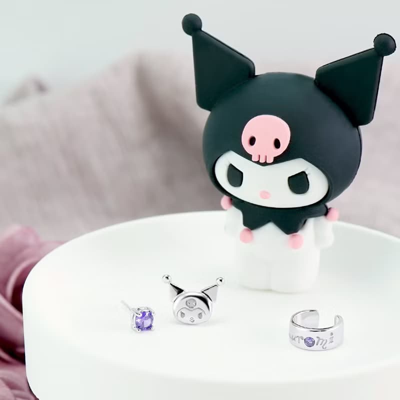 酷洛米經典系列-I.Love.Kuromi 純銀耳環