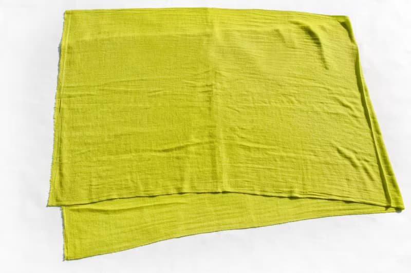 喀什米爾Cashmere/羊絨圍巾/純羊毛圍巾披巾/戒指絨披肩-蘋果綠色