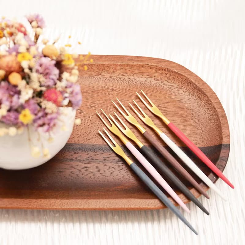 葡萄牙 Cutipol  GOA 蒂芬妮銀  12CM迷你水果叉四件組