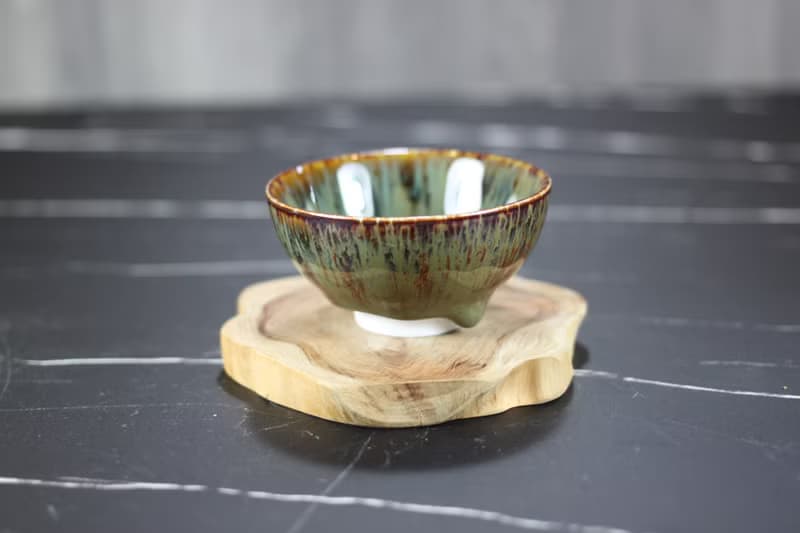 【送禮好物】森林 天目釉淚 圓滿茶杯 鶯歌陶藝名家葉敏祥作品