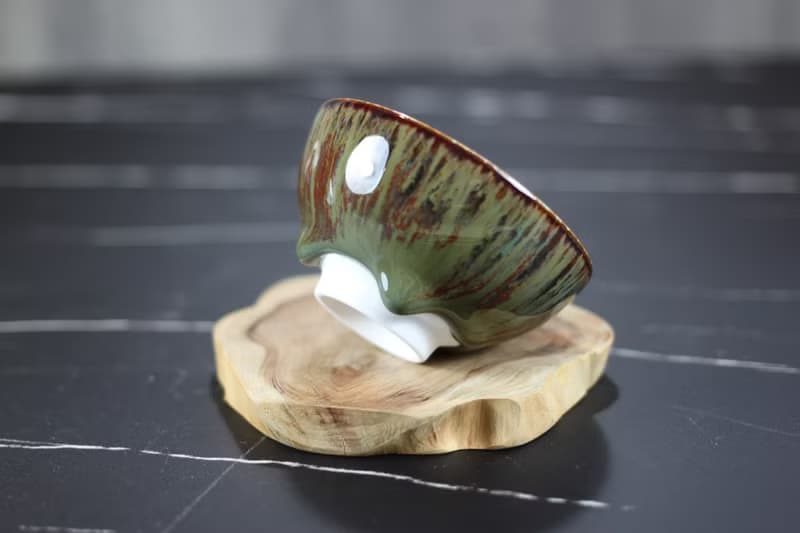 【送禮好物】森林 天目釉淚 圓滿茶杯 鶯歌陶藝名家葉敏祥作品