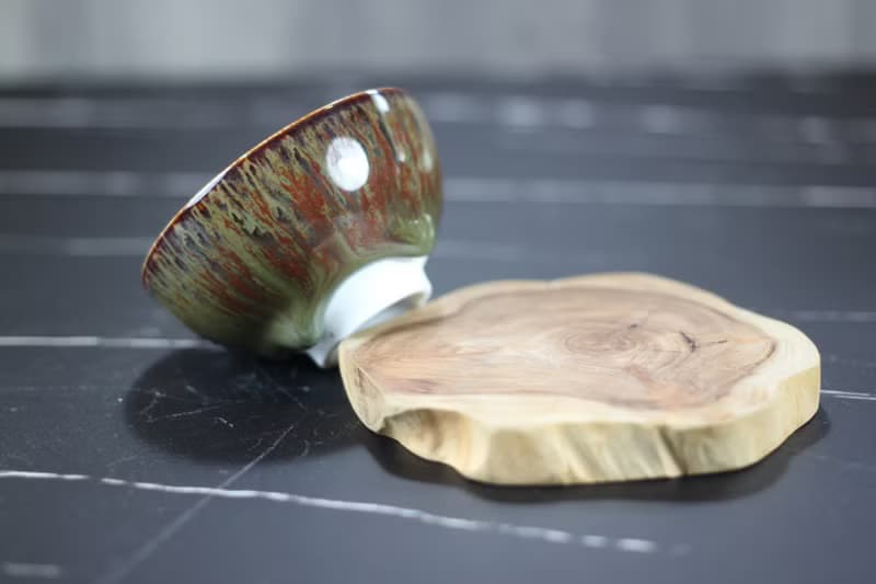【送禮好物】森林 天目釉淚 圓滿茶杯 鶯歌陶藝名家葉敏祥作品