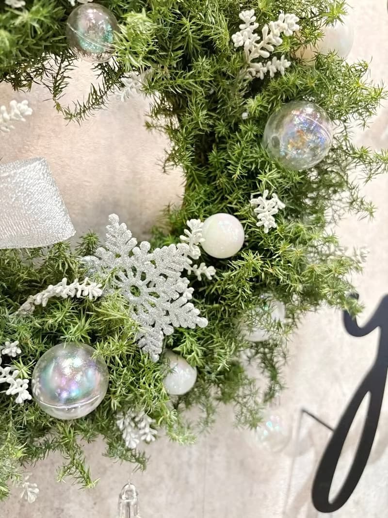 【雪松聖誕花圈】璀璨明珠‧小款