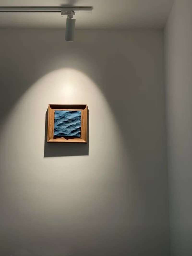 石膏海浪 浪漫裝飾畫 手工擺件 喬遷/生日禮物