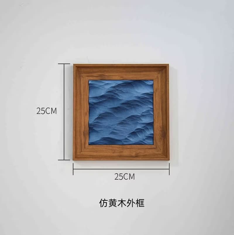 石膏海浪 浪漫裝飾畫 手工擺件 喬遷/生日禮物