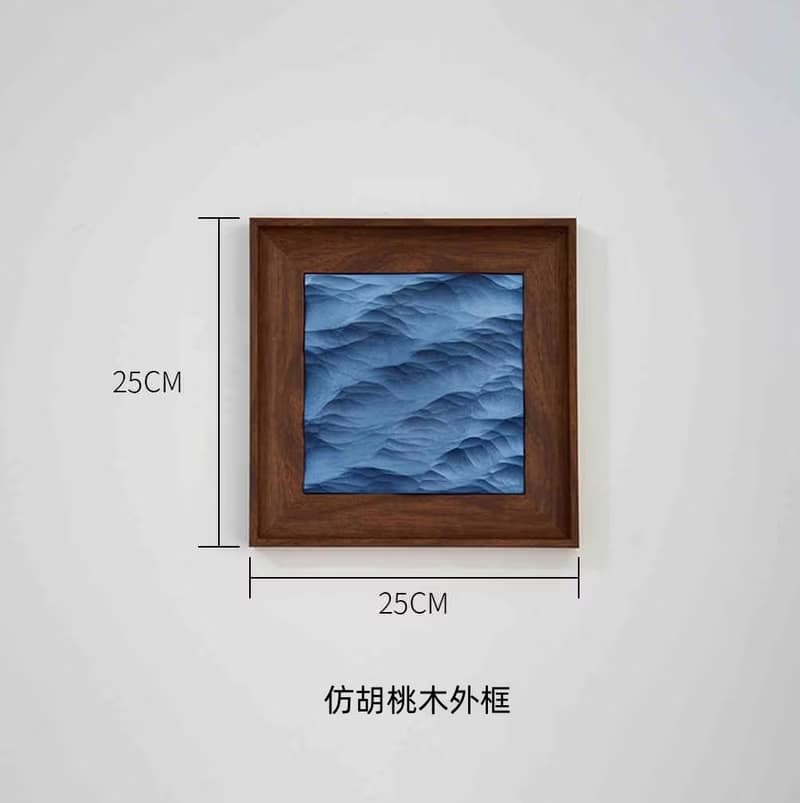 石膏海浪 浪漫裝飾畫 手工擺件 喬遷/生日禮物