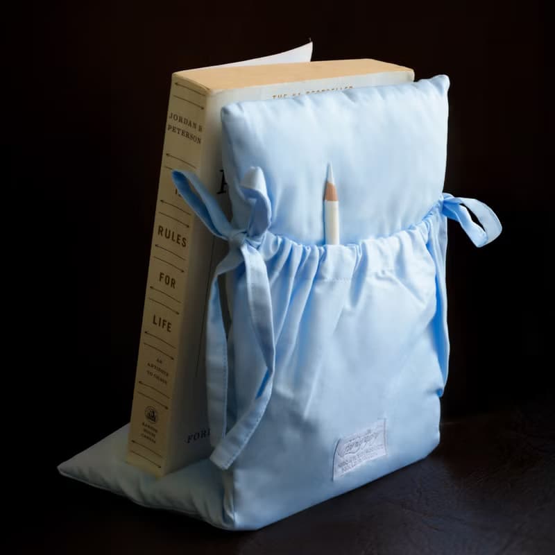 fabric bookend blue (book lover edition)