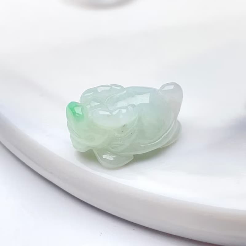 【吉祥‧長壽】冰飄陽綠翡翠龍龜 | 天然緬甸玉翡翠A貨 | 送禮