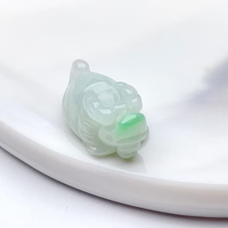 【吉祥‧長壽】冰飄陽綠翡翠龍龜 | 天然緬甸玉翡翠A貨 | 送禮
