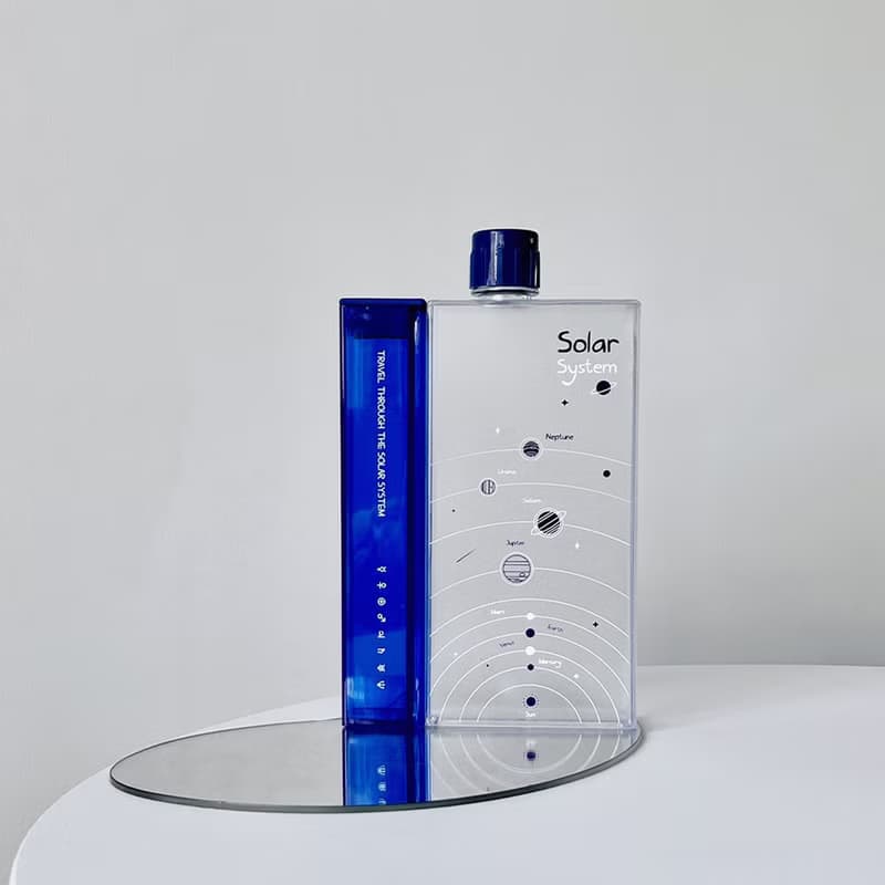 A5方形分體式冷水壺 扁扁的便攜水杯 -  太陽小星球