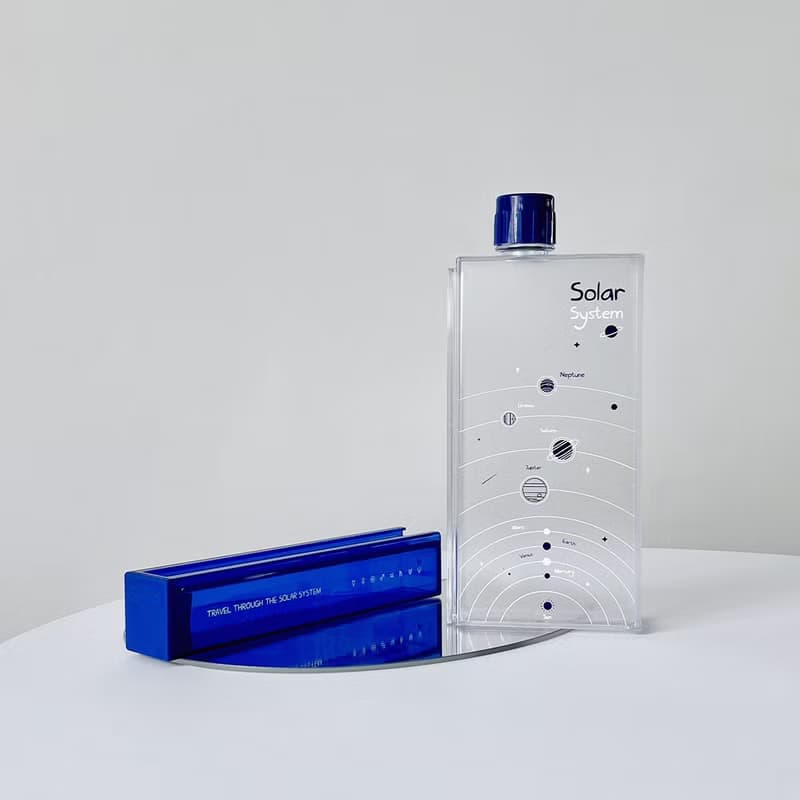 A5方形分體式冷水壺 扁扁的便攜水杯 -  太陽小星球