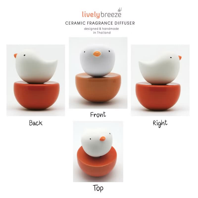 LIVELY BREEZE Bebe Bird Ceramic Fragrance Diffuser