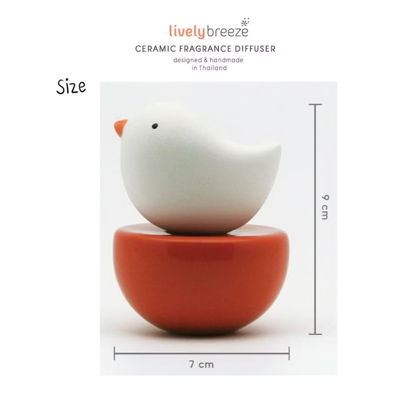 LIVELY BREEZE Bebe Bird Ceramic Fragrance Diffuser