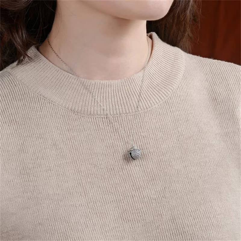 Can Ring Real Bell Pendants for Women Totem Pattern Vintage Ball Necklaces